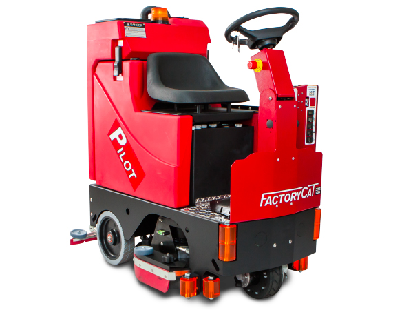 Pilot HD ride on sweeper/scrubber